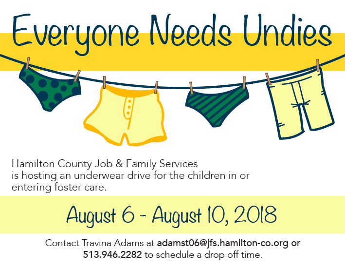 Donate to Operation Underwear to provide for needs of local